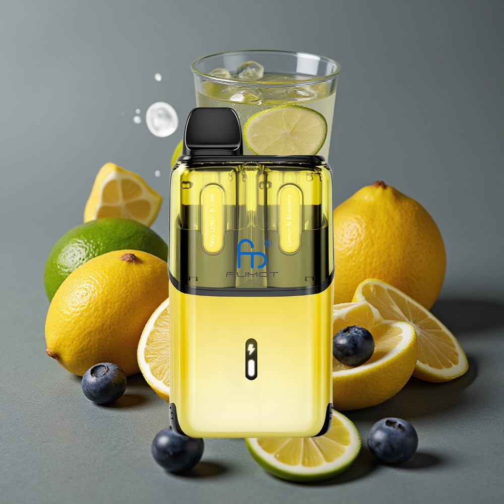 Fumot Ultra T32000 Enkratna Vape Gazirana Limona & Limeta - Limona & Borovnica