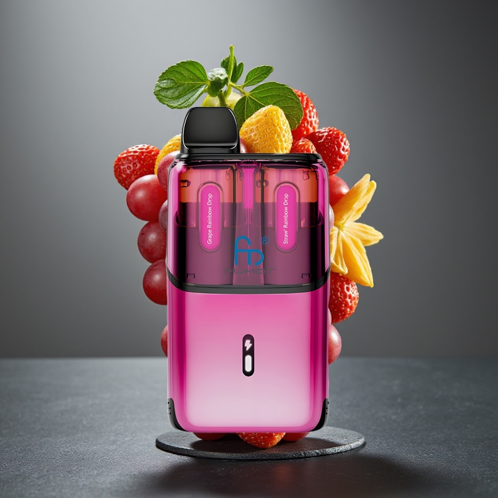 Fumot Ultra T32000 Enkratna Vape Grozdje Mavrične Kapljice - Jagoda Mavrične Kapljice, 800mAh, 24ml