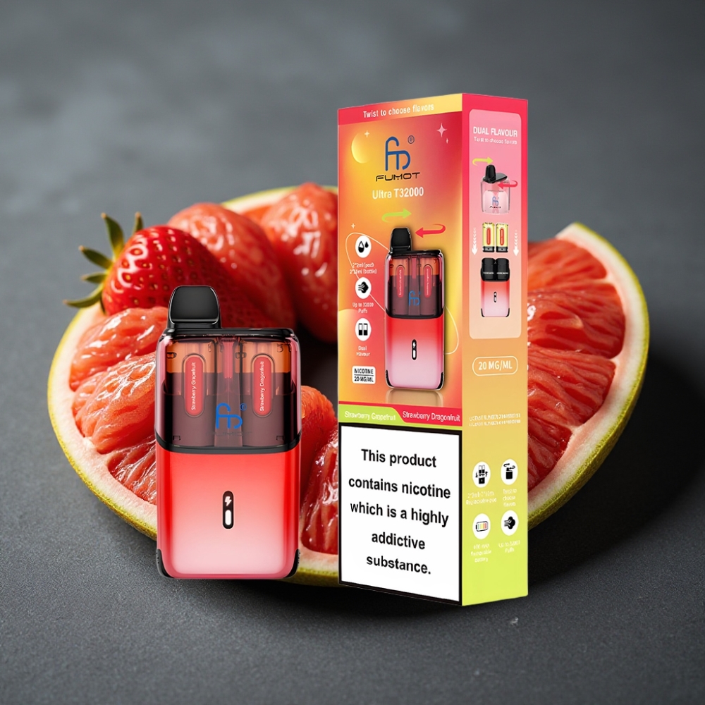 Fumot Ultra T32000 Enkratna Vape Jagoda Grenivka - Jagoda Pitaja z 24ml E-tekočine