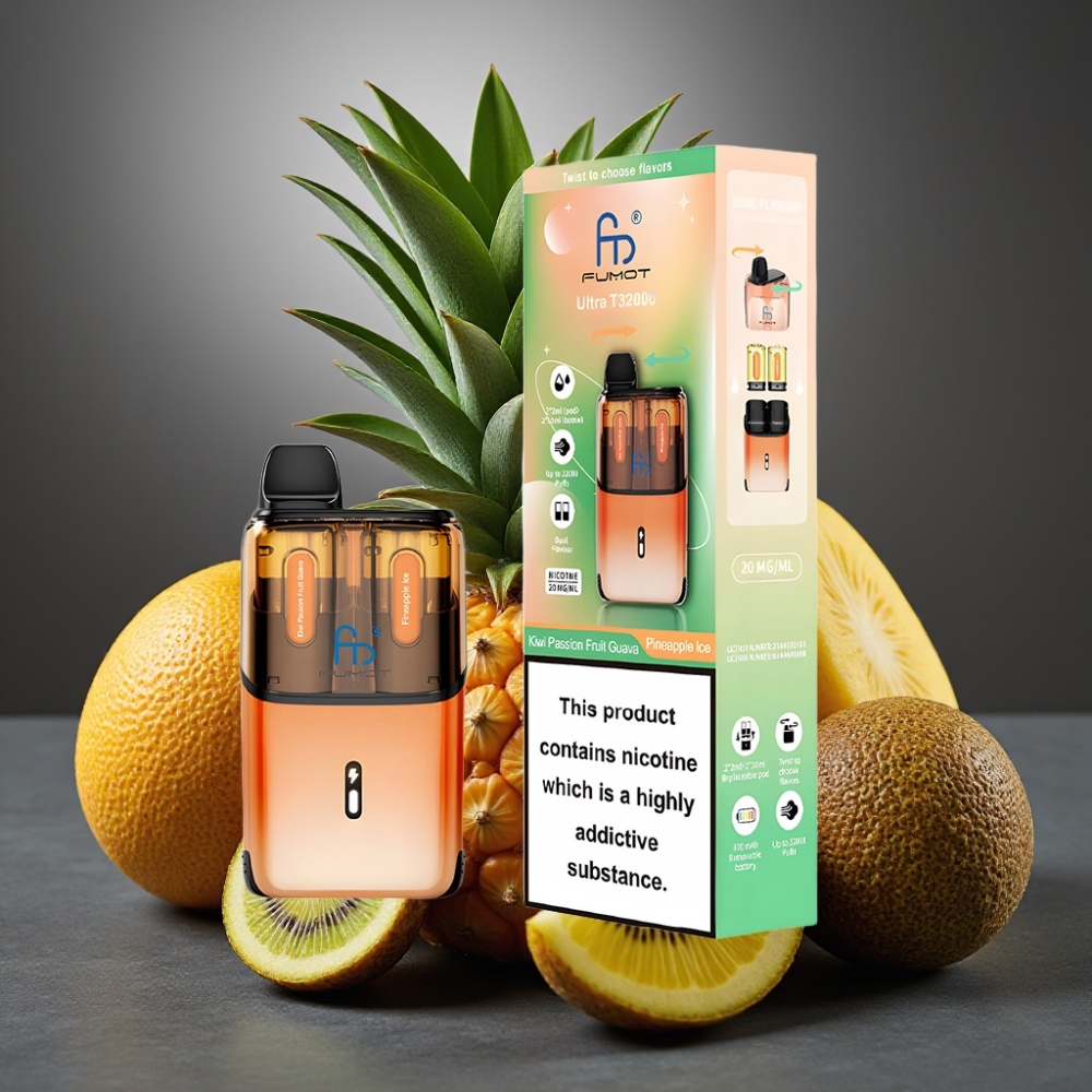 Fumot Ultra T32000 Enkratna Vape Kivi Pasijonka Gujava - Ananas Led