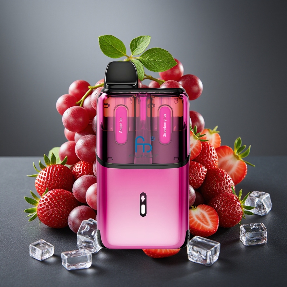 Fumot Ultra T32000 Enkratna Vape Ledeno Grozdje - Ledena Jagoda z 800mAh Baterijo