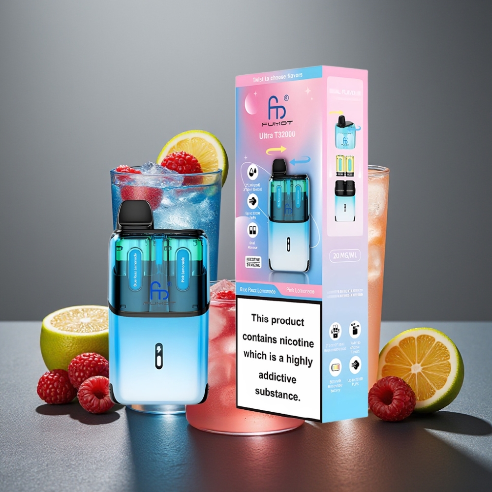Fumot Ultra T32000 Enkratna Vape Modra Malina Limonada - Roza Limonada 24ml 800mAh