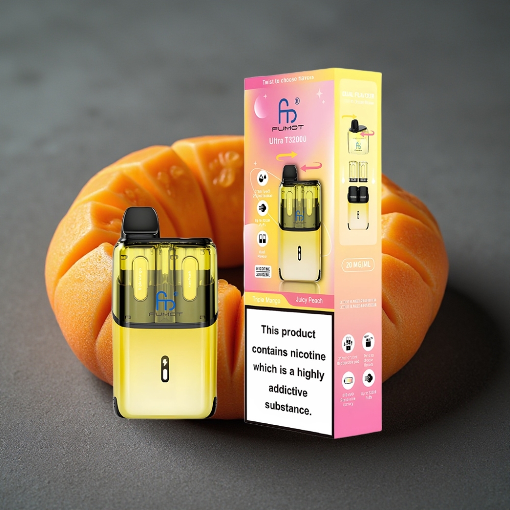Fumot Ultra T32000 Enkratna Vape Trojni Mango - Sočna Breskev 32000 pufov