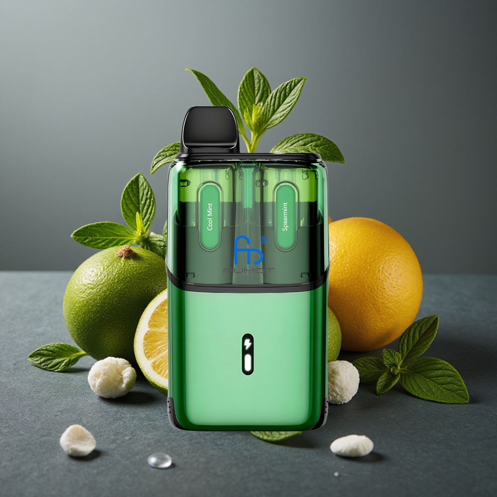 Fumot Ultra T32000 Zapravljivi Vape Hladna Meta - Pikasta Meta, 32000 potegov, 24ml