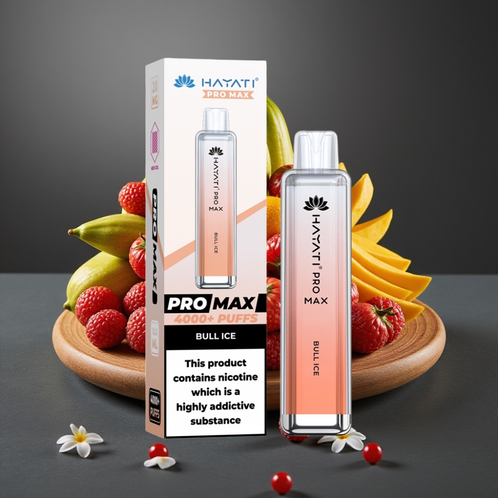 Hayati Pro Max 4000 Puffs Enkratna Vape Bikli Led