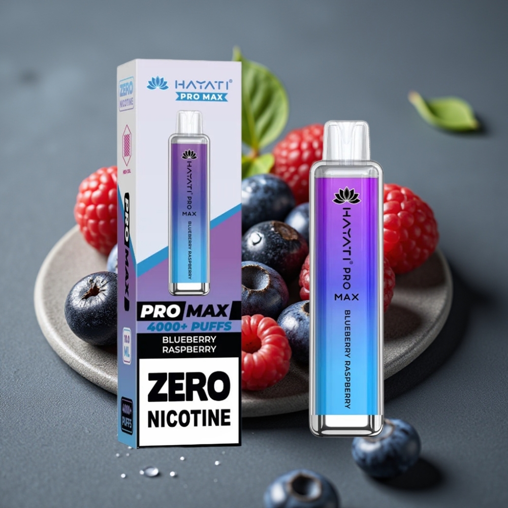Hayati Pro Max 4000 Puffs Enkratna Vape Borovnica Malina