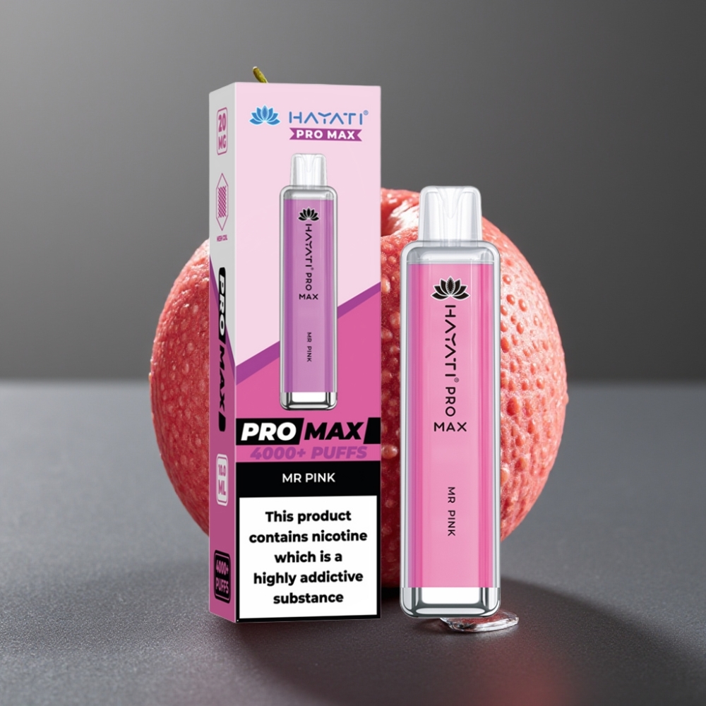 Hayati Pro Max 4000 Puffs Enkratna Vape Gospod Roza
