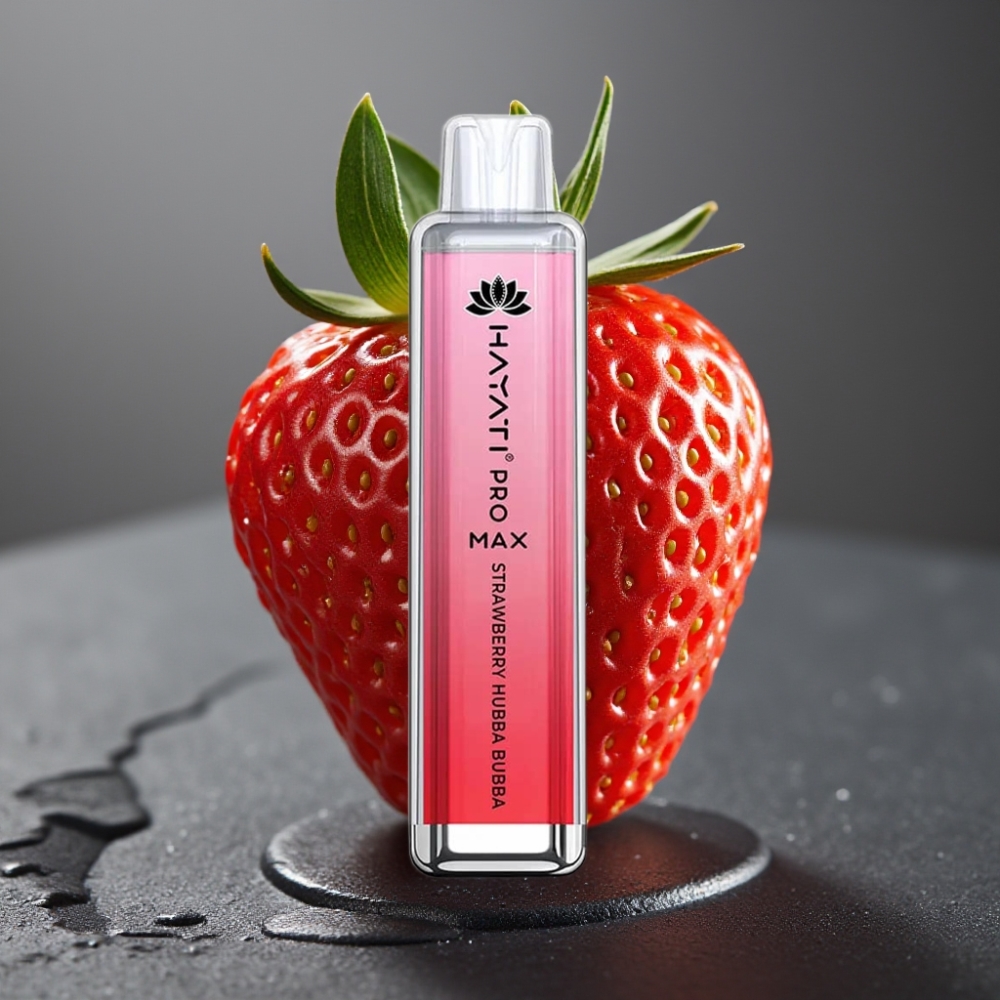 Hayati Pro Max 4000 Puffs Enkratna Vape Jagoda Hubba Bubba
