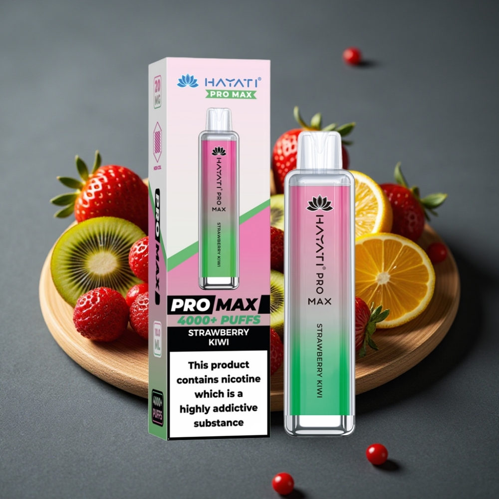Hayati Pro Max 4000 Puffs Enkratna Vape Jagoda Kivi