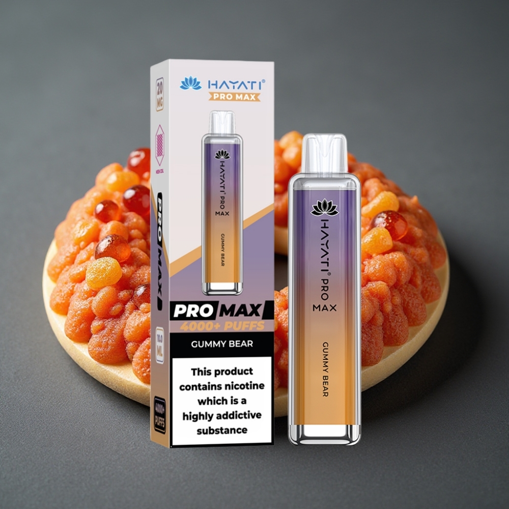 Hayati Pro Max 4000 Puffs Enkratna Vape Medvedek Gummi