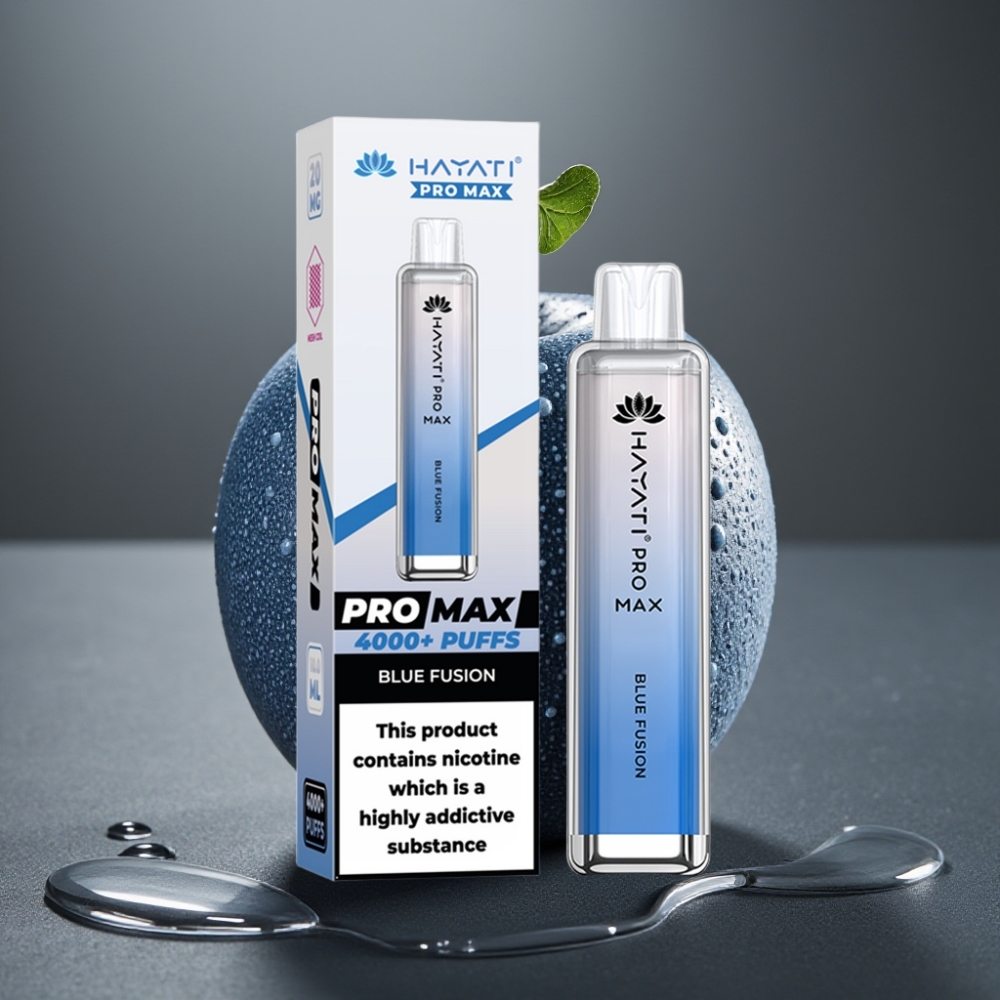 Hayati Pro Max 4000 Puffs Enkratna Vape Modra Fuzija
