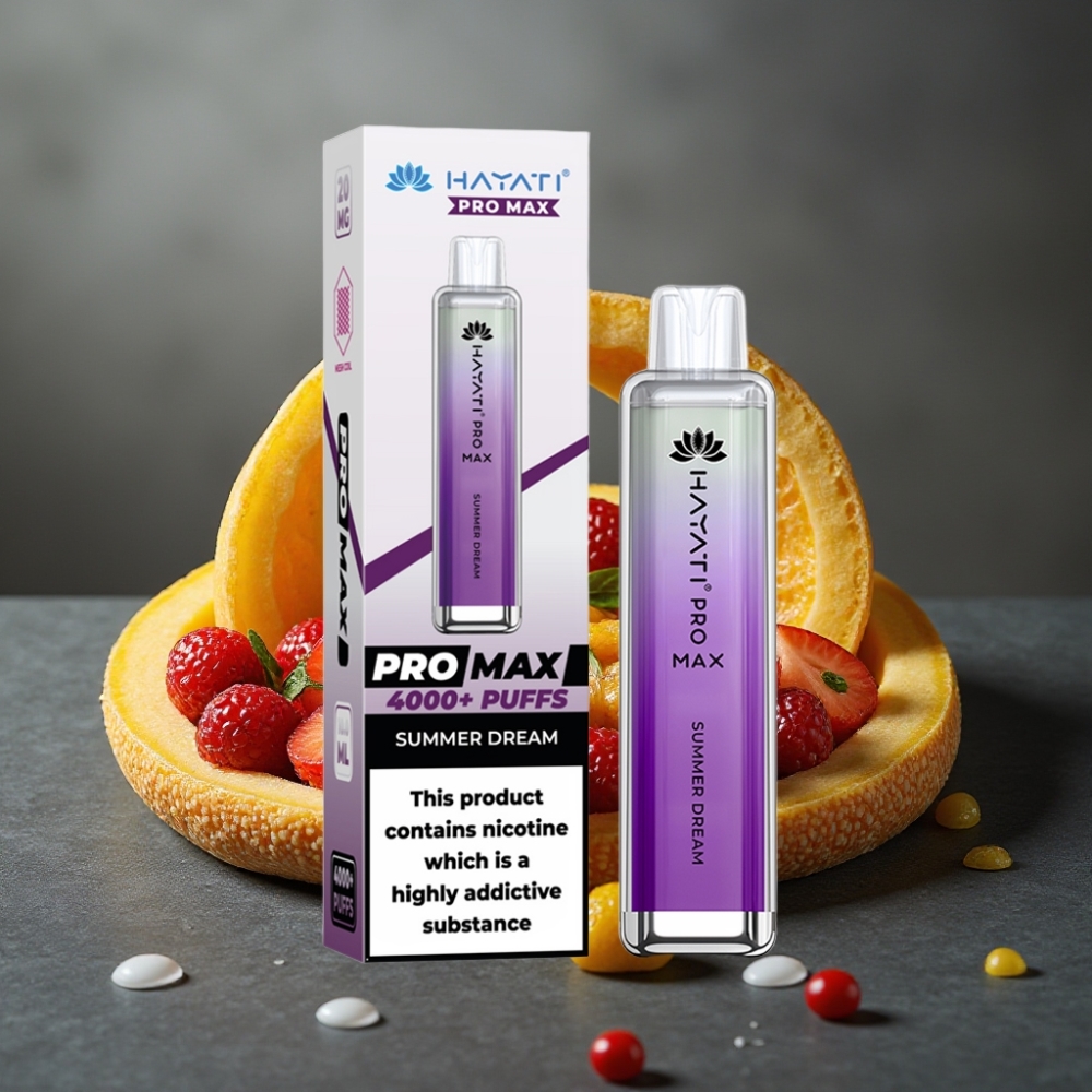 Hayati Pro Max 4000 Puffs Enkratna Vape Poletna Sanja
