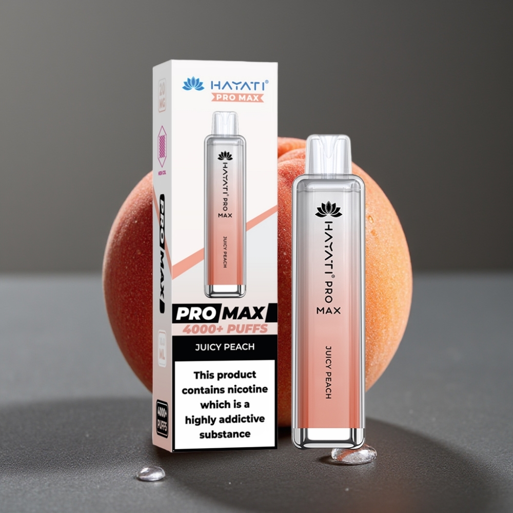 Hayati Pro Max 4000 Puffs Enkratna Vape Sočna Breskev