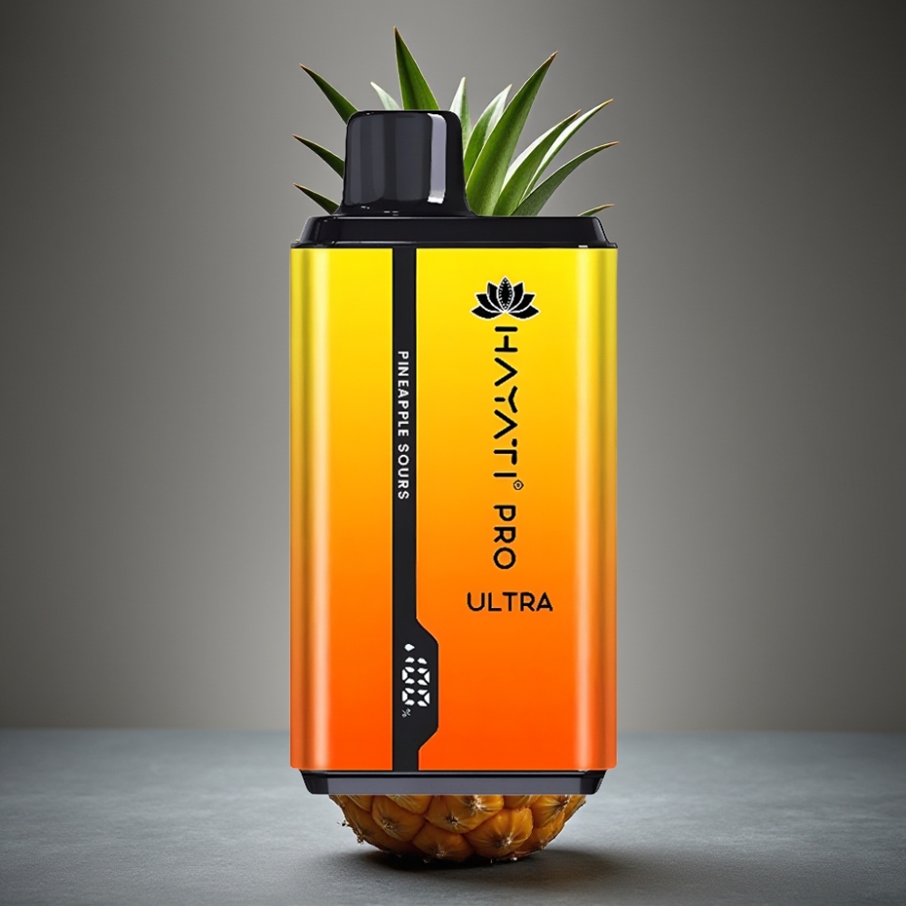 Hayati Pro Ultra 15000 Puffs Enkratna Vape Ananas Kislo
