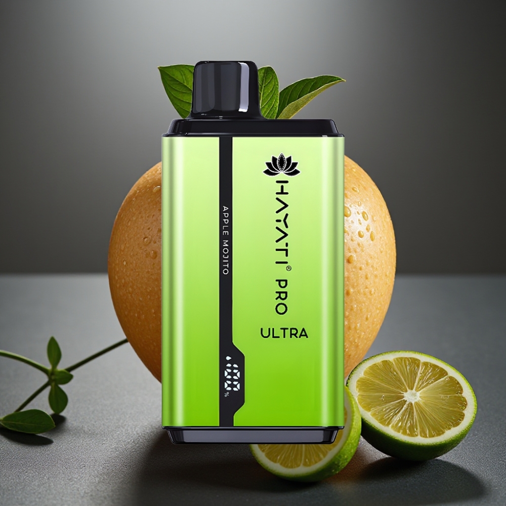 Hayati Pro Ultra 15000 Puffs Enkratna Vape Jablančni Mojito