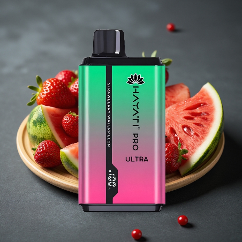 Hayati Pro Ultra 15000 Puffs Enkratna Vape Jagoda Lubenica