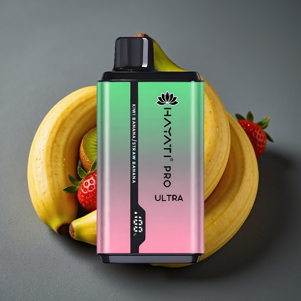 Hayati Pro Ultra 15000 Puffs Enkratna Vape Kivi Banana Jagoda Banana