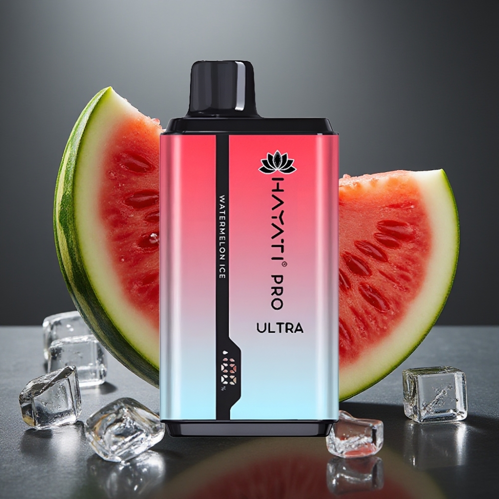 Hayati Pro Ultra 15000 Puffs Enkratna Vape Lubenica Led (2×12ml, 850mAh)