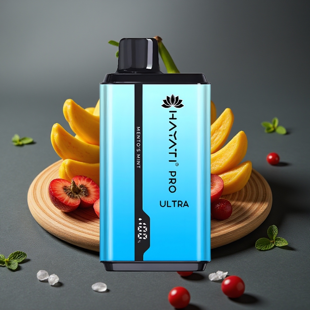 Hayati Pro Ultra 15000 Puffs Enkratna Vape Meta Mint in 49 Okusov