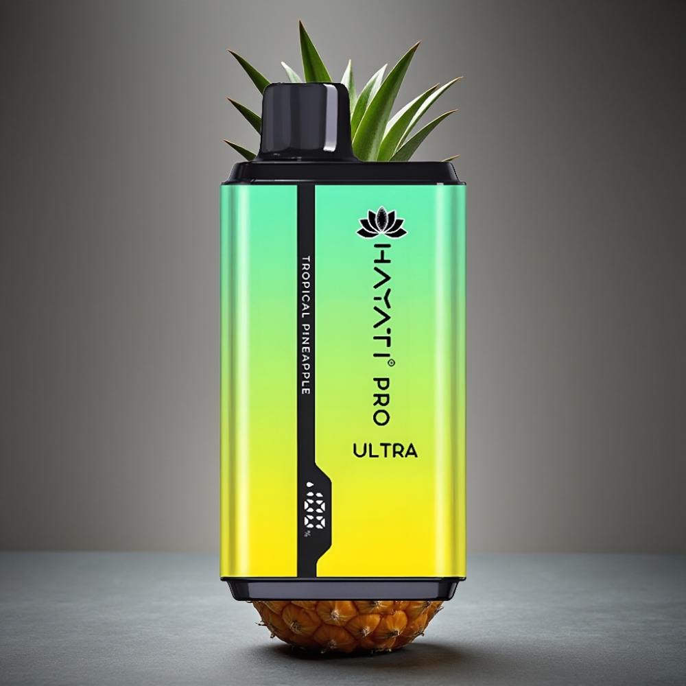 Hayati Pro Ultra 15000 Puffs Tropski Ananas Enkratna Vape 2×12ml