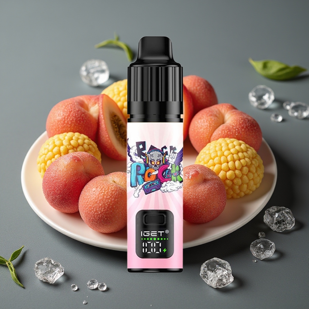 IGET BAR PLUS S3 POD 10000 Puffs Enkratna Vape Breskva Liči Lime Led (950 mAh)