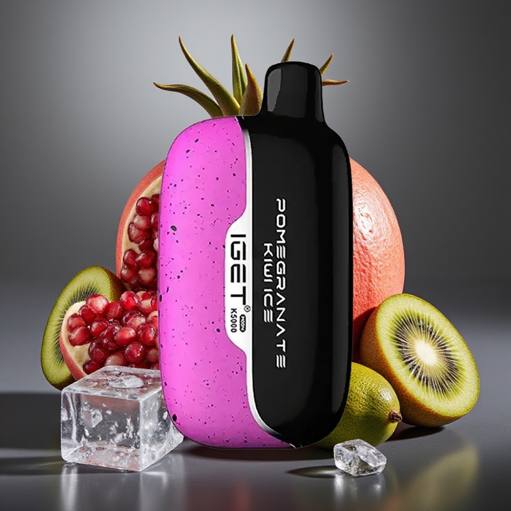 IGET Moon K5000 Pofki Enkratna Vape Granatno Jabolkovo Ledi z 5000 Pofki