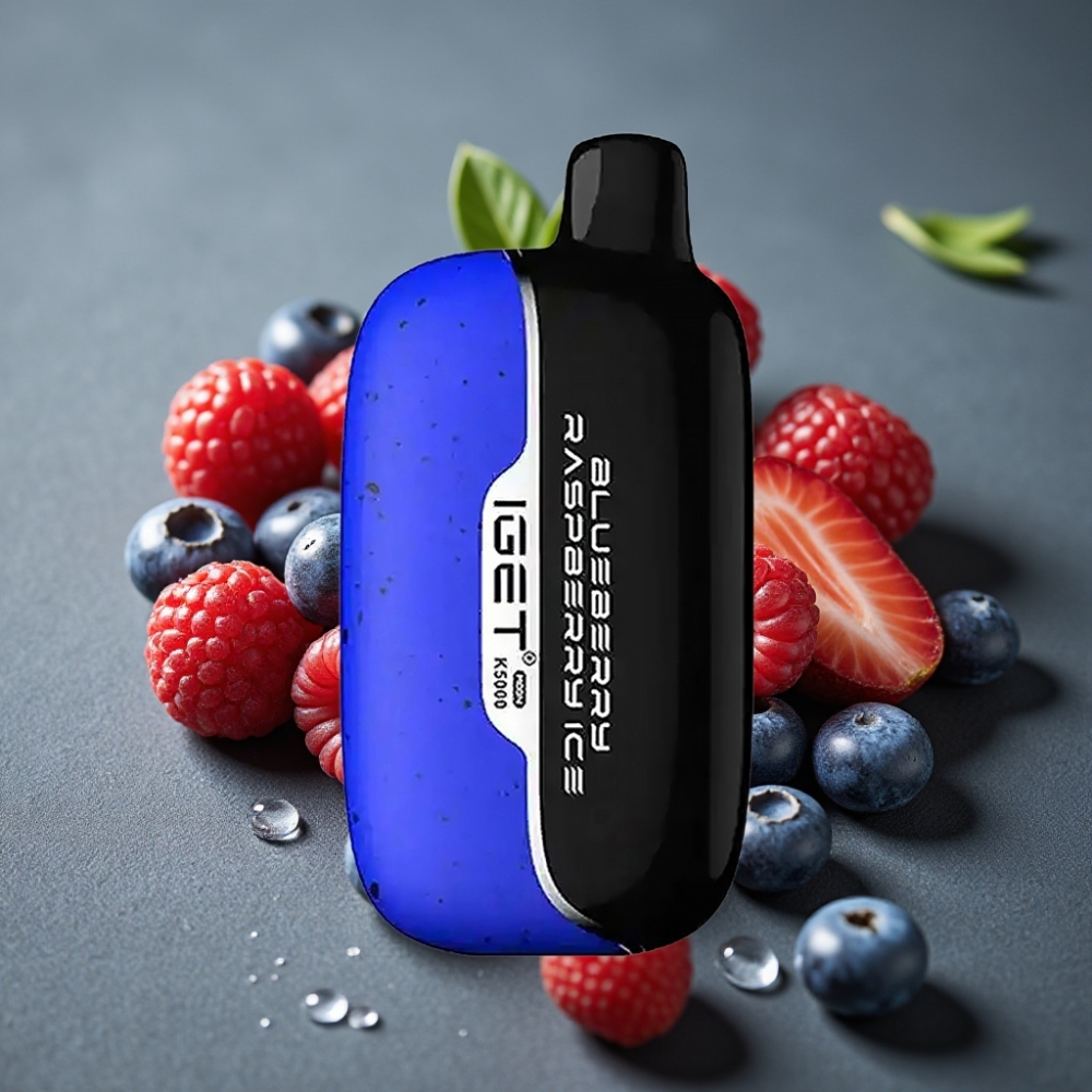 IGET Moon K5000 Puffs Enkratna Vape Borovnica Malina Led Original