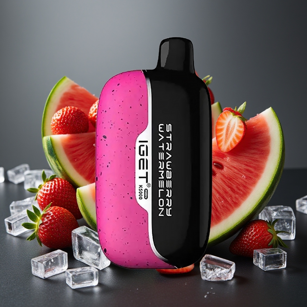 IGET Moon K5000 Puffs Enkratna Vape Jagoda Lubenica Led, 5000 Puffov