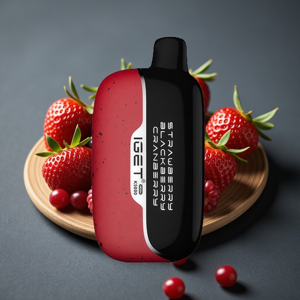 IGET Moon K5000 Puffs Enkratna Vape Jagoda Črni Ribez Brusnica 5000 Puffov 81.5 g