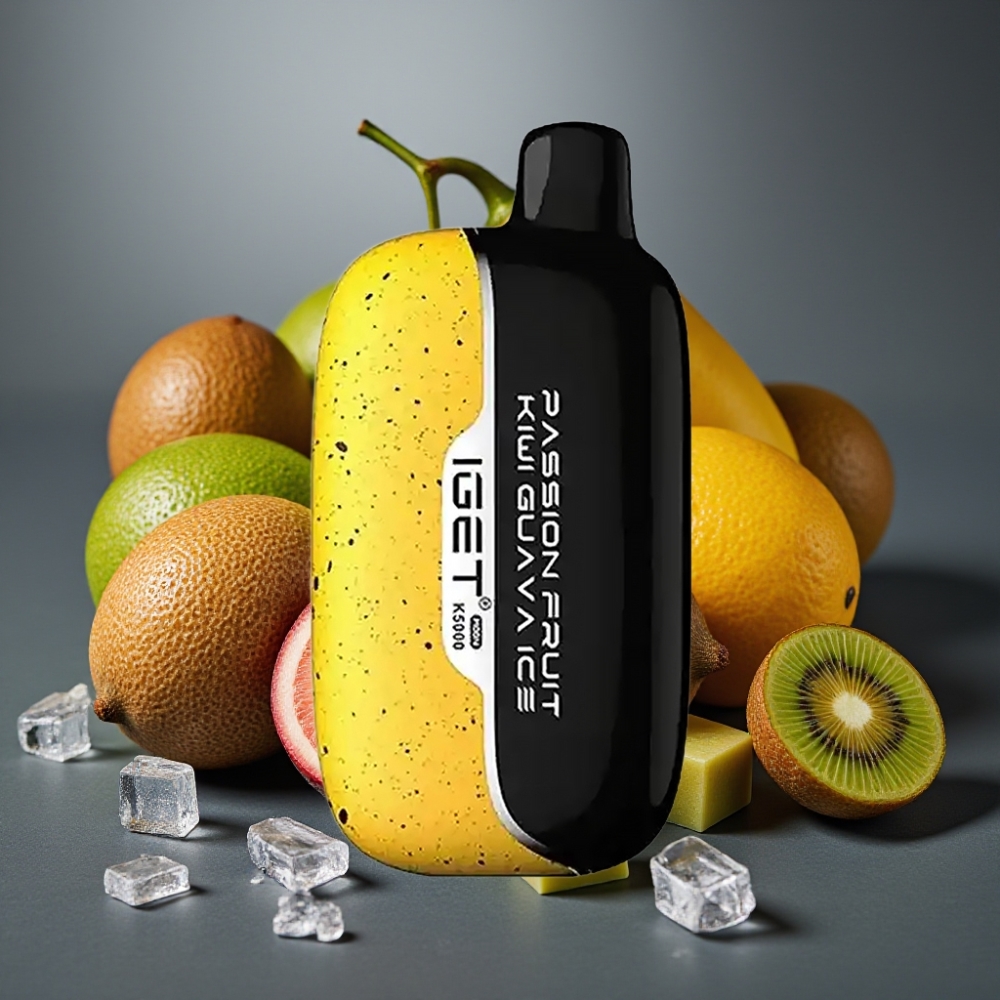IGET Moon K5000 Puffs Enkratna Vape Pasijonka Kivi Guava Led 81,5 g