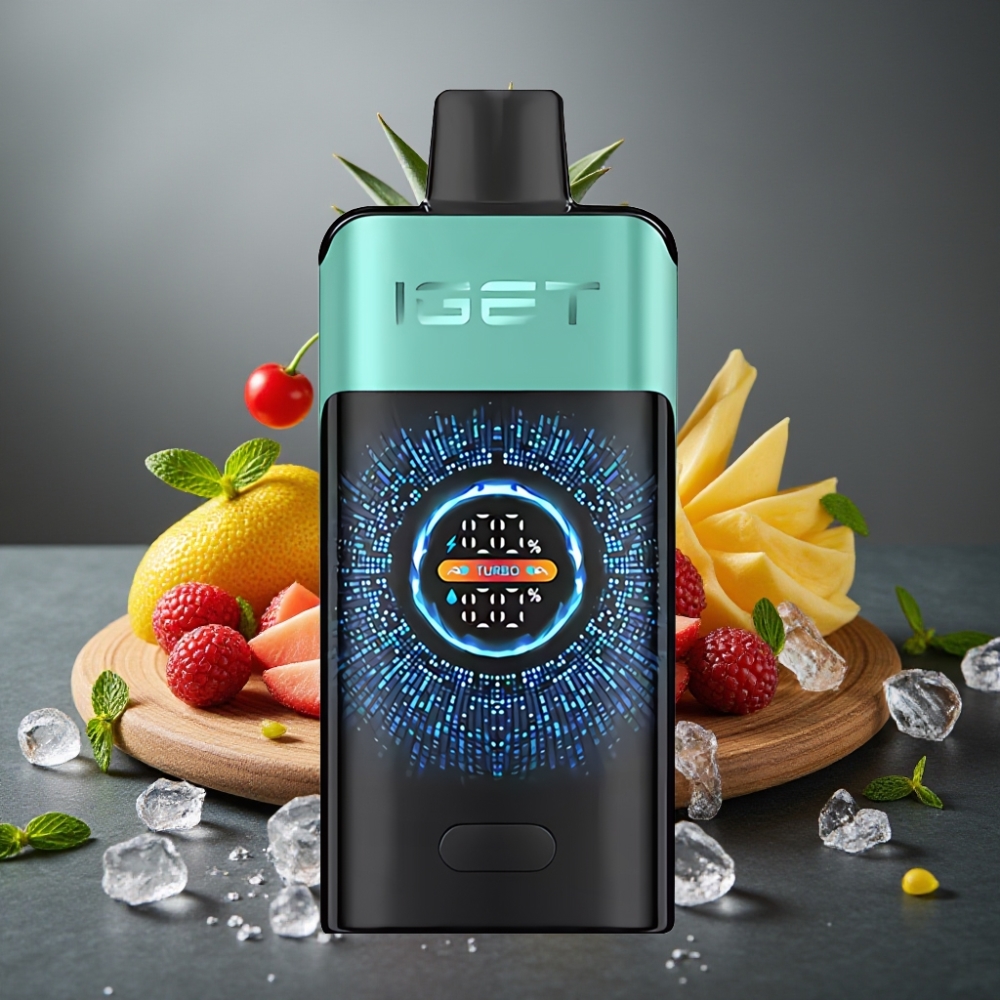 IGET ONE 12000 Puffs Enkratna Vape Gorska Vrelec Peht Mint Led z 2700 mAh Baterijo