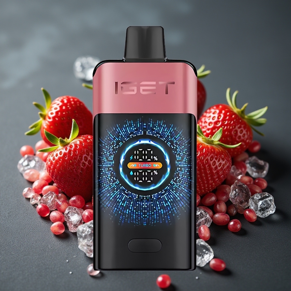 IGET ONE 12000 Puffs Enkratna Vape Jagoda Granatnik Led z 2700 mAh Baterijo