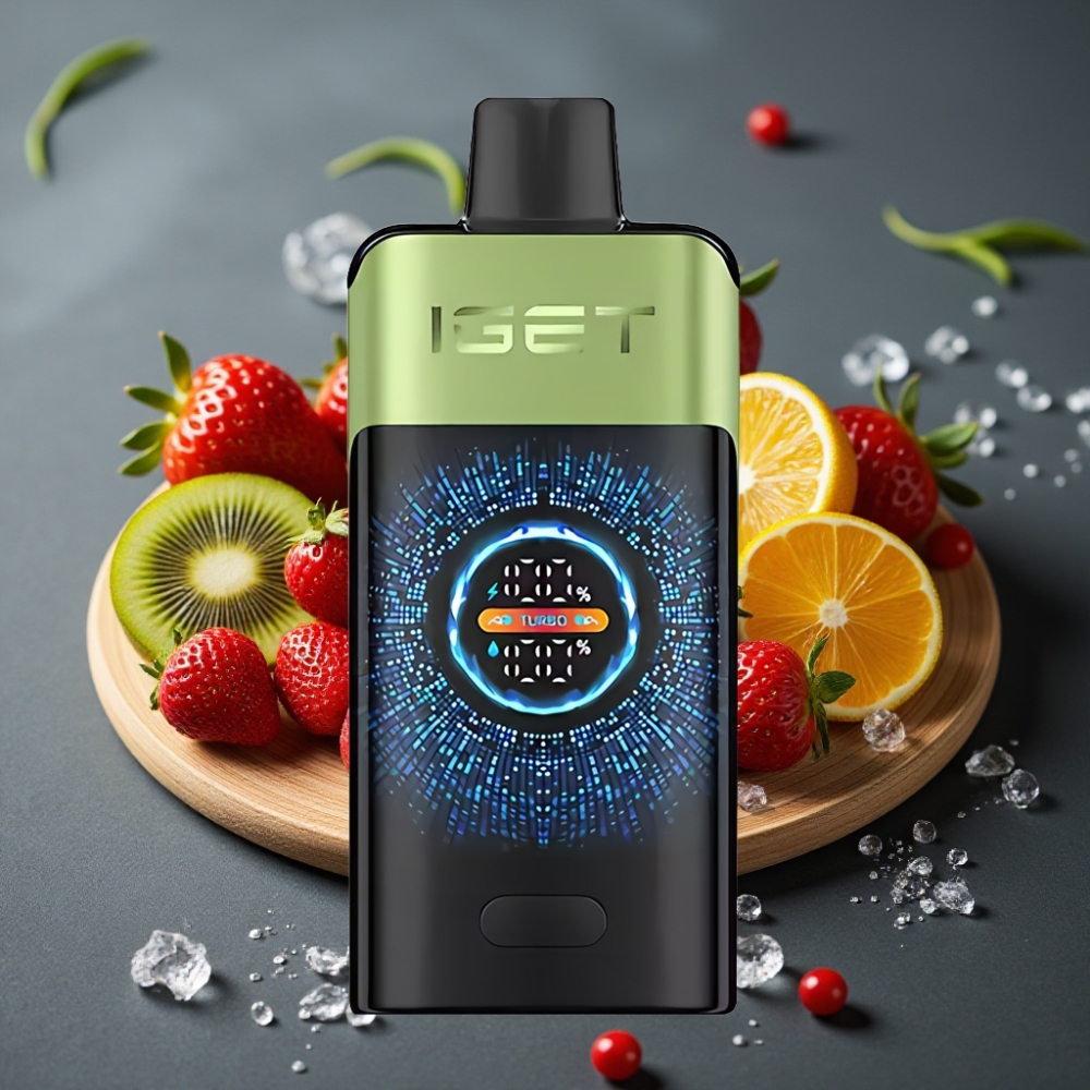 IGET ONE 12000 Pufi Enkratna Vape Jagoda Kivi Led z 2700 mAh Baterijo in 0,6 Ohm Dvojno Mrežasto Tuljavo