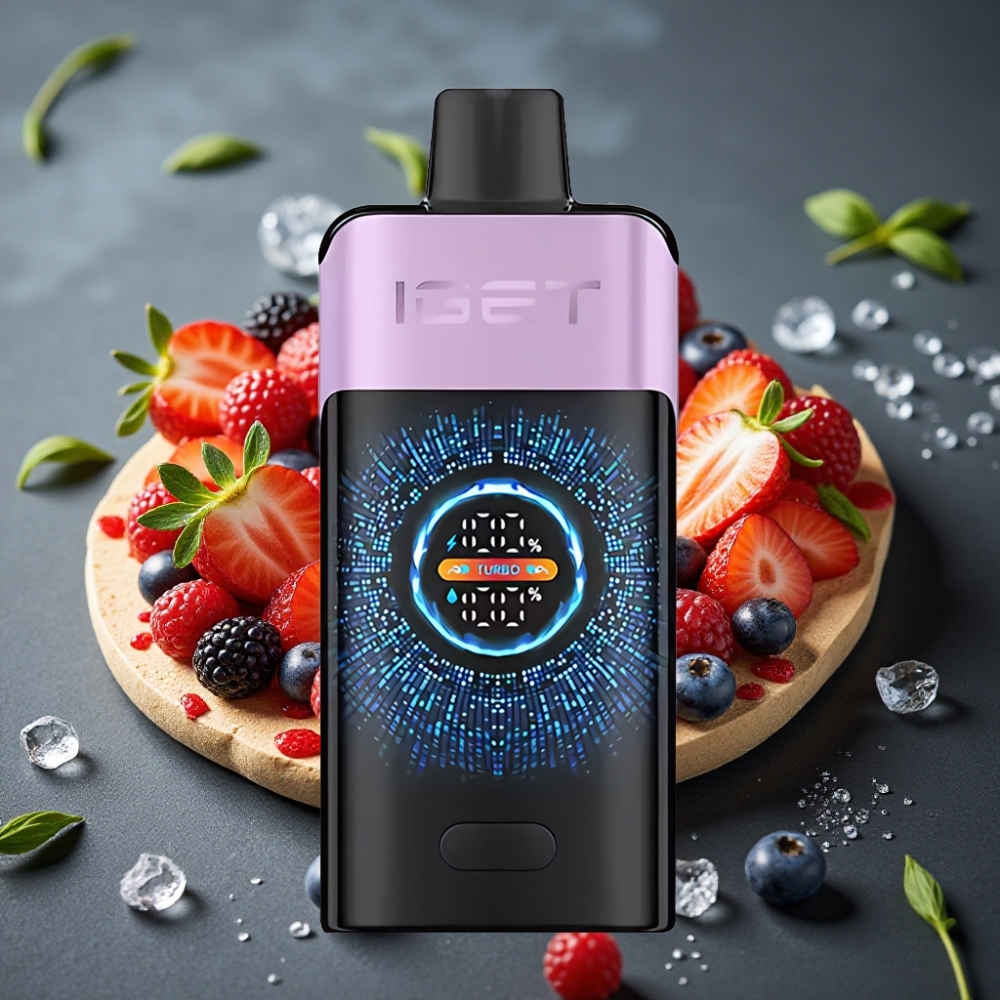 IGET ONE 12000 Pufs Enkratna Vape Mešane Jagode Led z 2700 mAh Baterijo