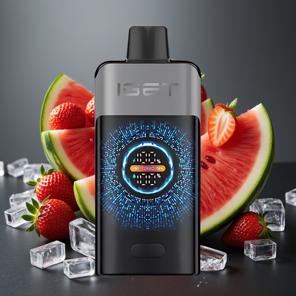 IGET ONE 12000 Pufs Enkratna e-cigareta z okusom jagode lubenice led s 2700 mAh baterijo