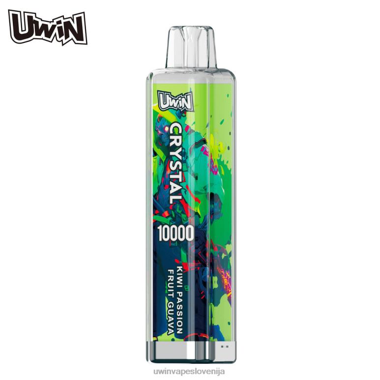 UWIN Vape Okus - kivi pasijonka guava UWIN CRYSTAL 10000 vape za enkratno uporabo P8BL08