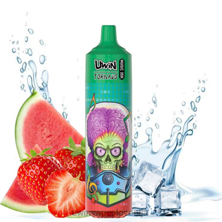 UWIN Vape Cena - jagodna lubenica UWIN CRYSTAL 35k vape za enkratno uporabo P8BL018