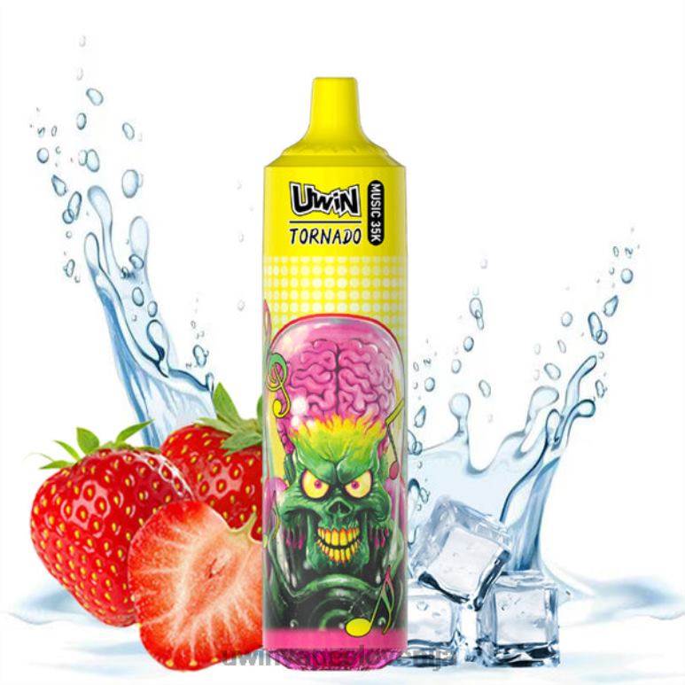 UWIN Vape Ljubljana - jagodni led UWIN CRYSTAL 35k vape za enkratno uporabo P8BL024