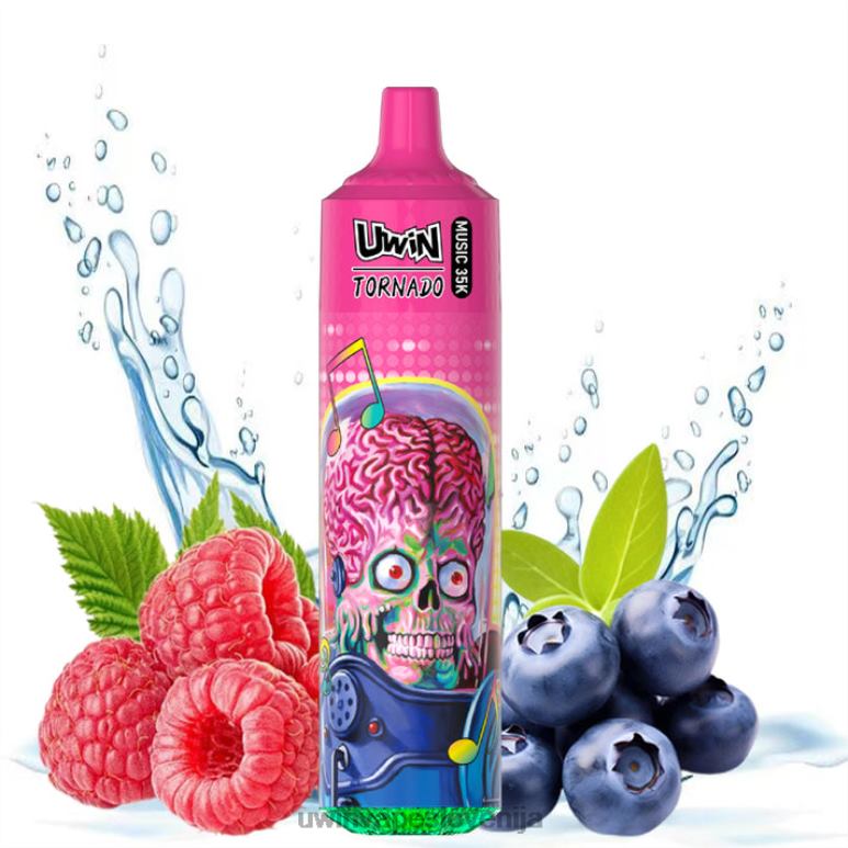 UWIN Vape Naročilo - borovnica malina UWIN CRYSTAL 35k vape za enkratno uporabo P8BL016