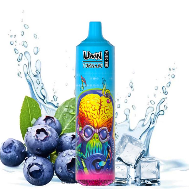 UWIN Vape Okus - borovnica na ledu UWIN CRYSTAL 35k vape za enkratno uporabo P8BL019